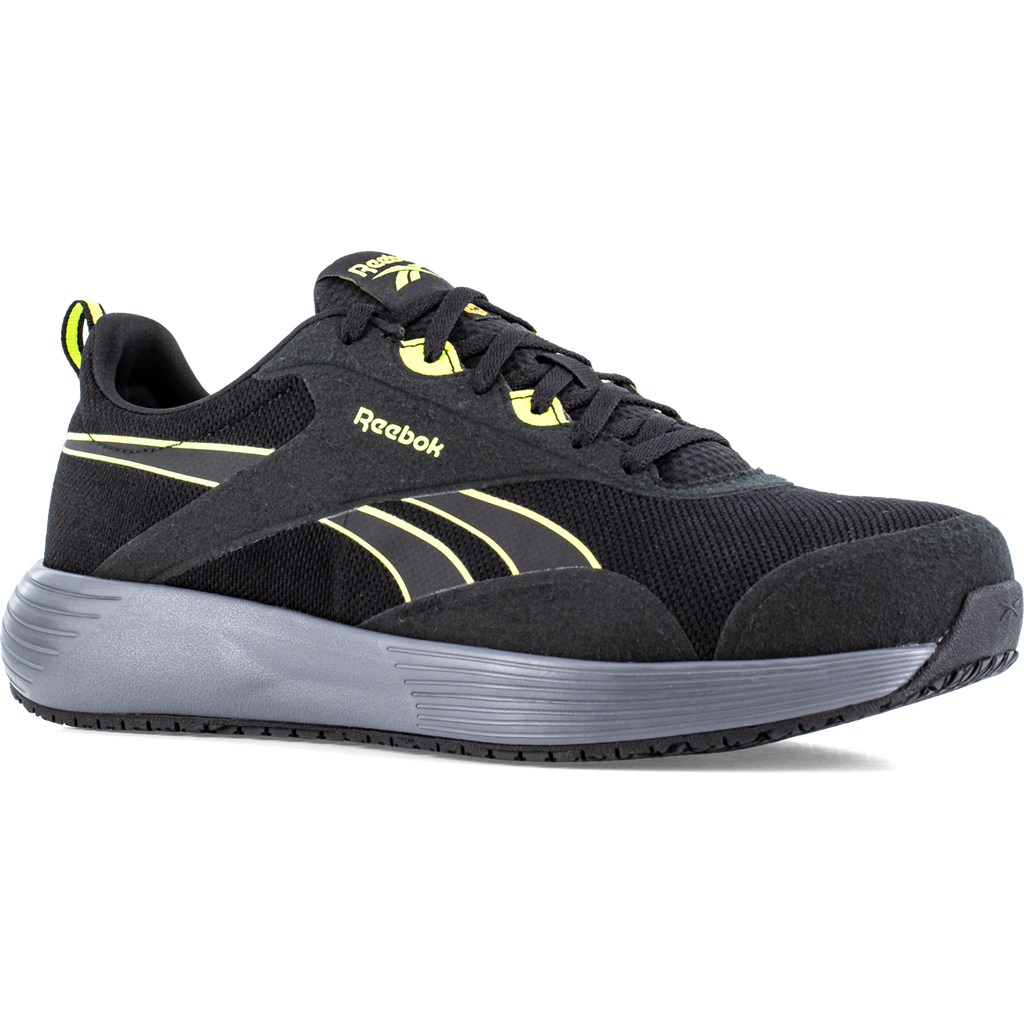 Reebok Lite Plus Safety Shoes S1PS, Black/Neon
