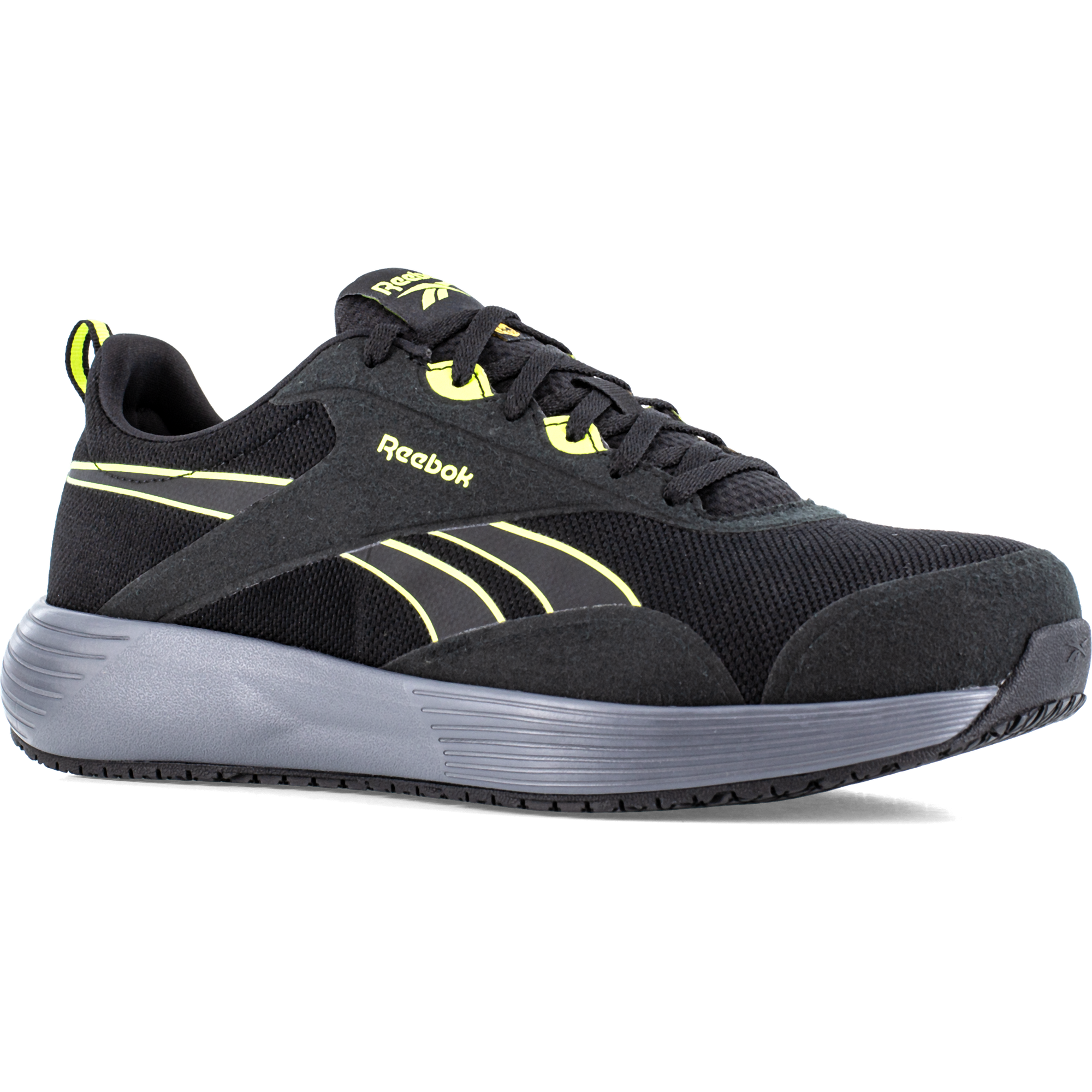 Reebok Lite Plus Safety Shoes S1PS, Black/Neon
