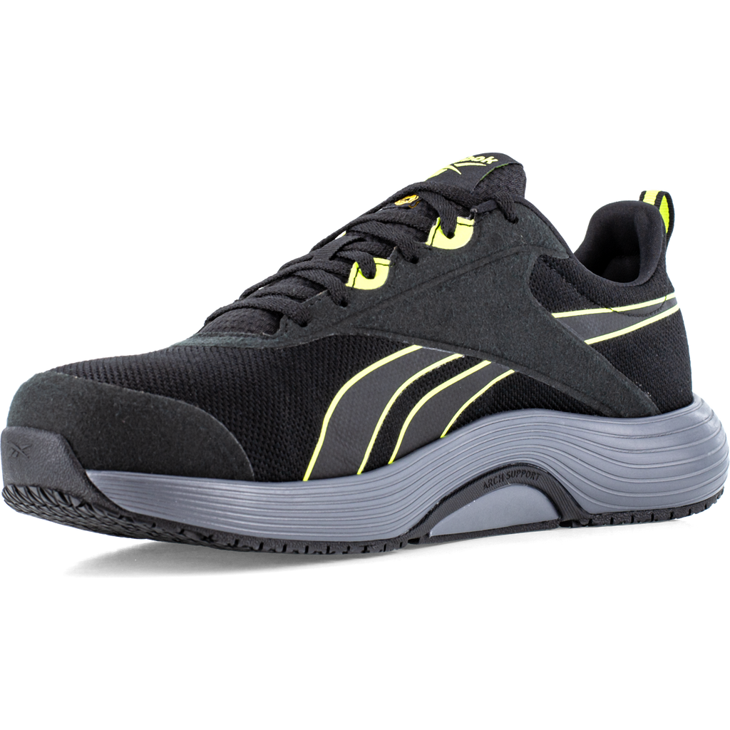 Reebok Lite Plus Safety Shoes S1PS, Black/Neon (3)