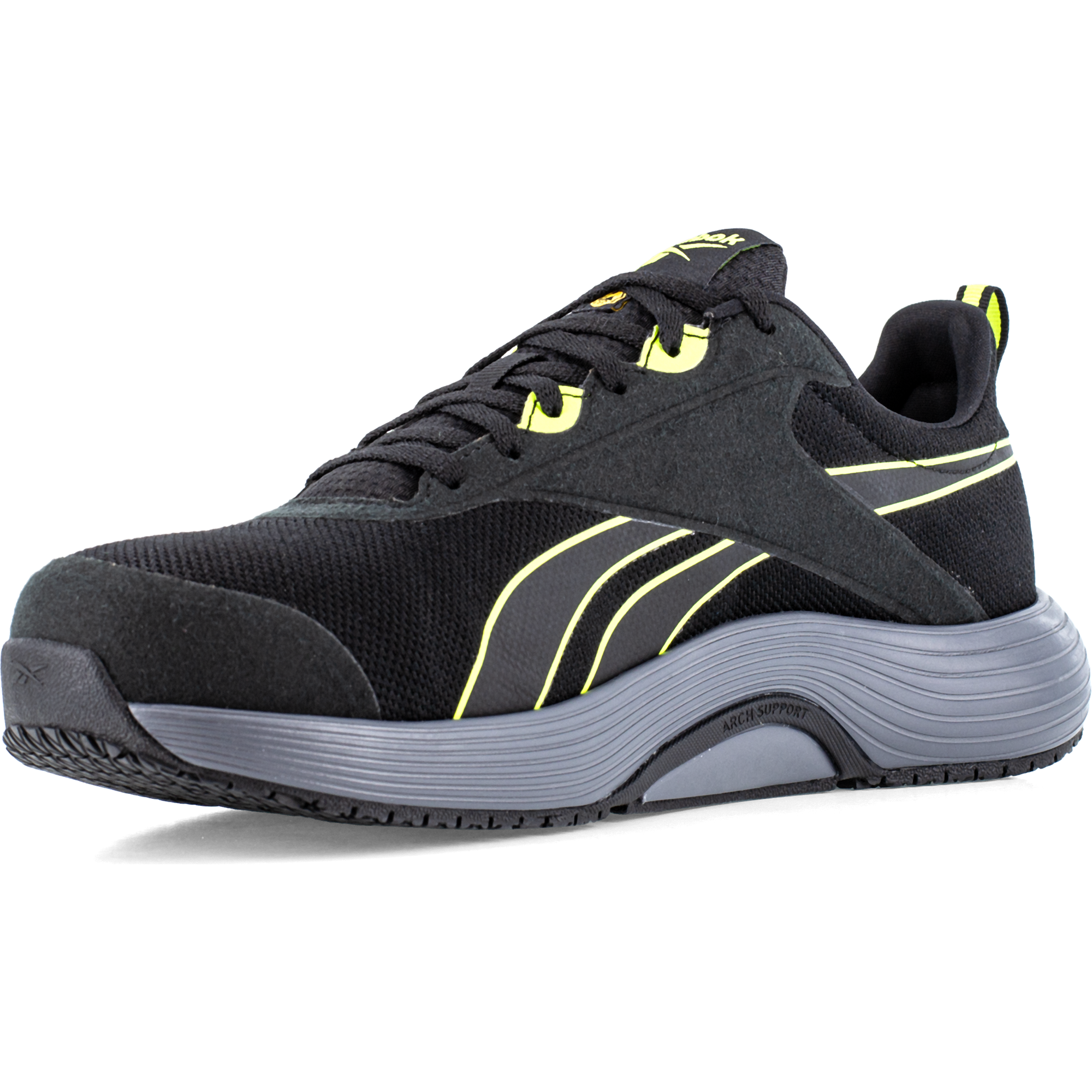 Reebok Lite Plus Safety Shoes S1PS, Black/Neon (3)