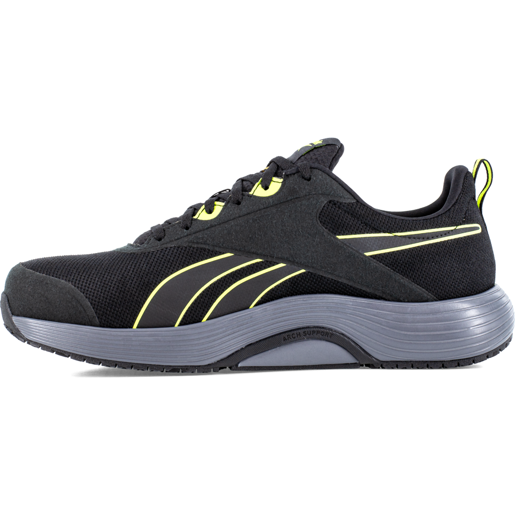 Reebok Lite Plus Safety Shoes S1PS, Black/Neon (5)