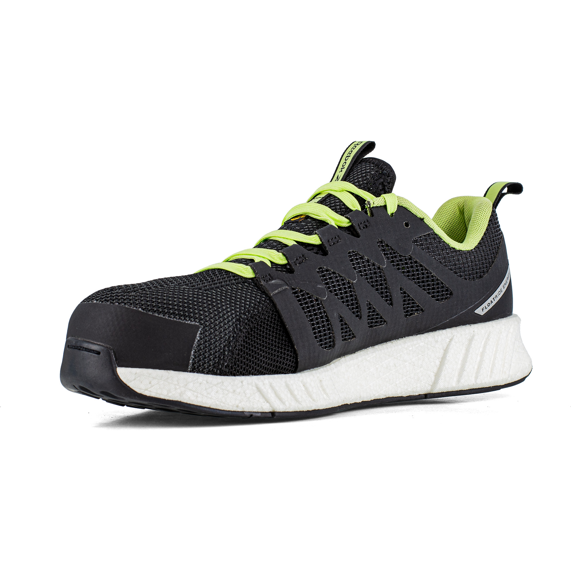 Reebok Fusion Flexweave Safety Shoes S1P, Black/Lime/White (3)