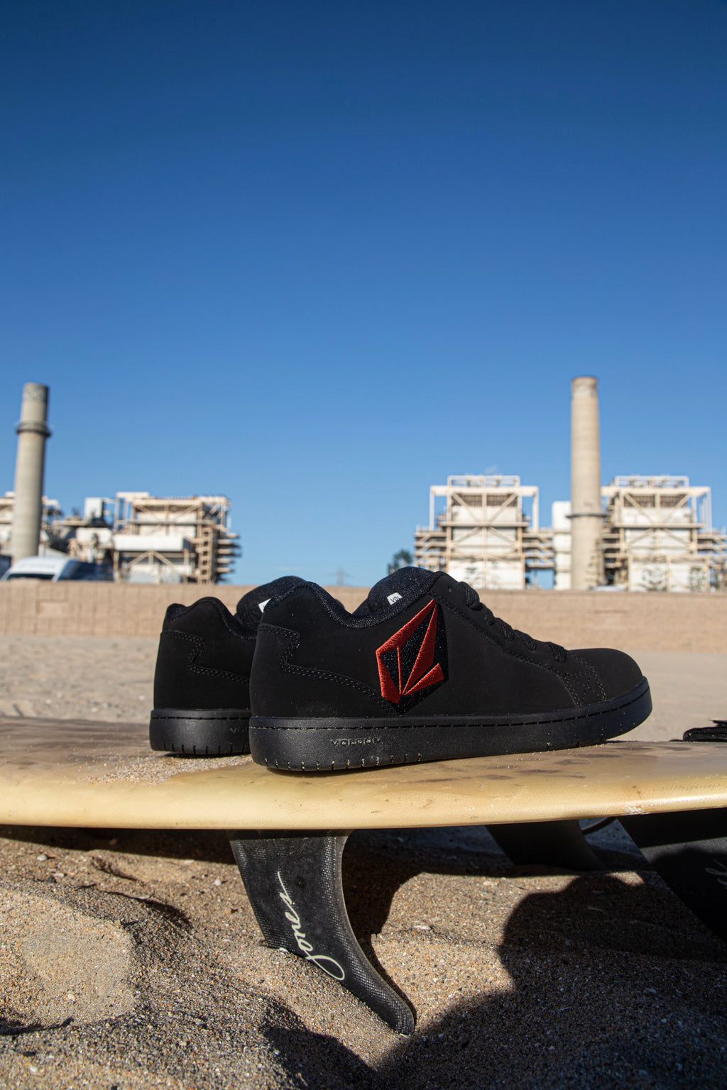 Volcom Stone Safety Shoes S3S, Black/Red (8)