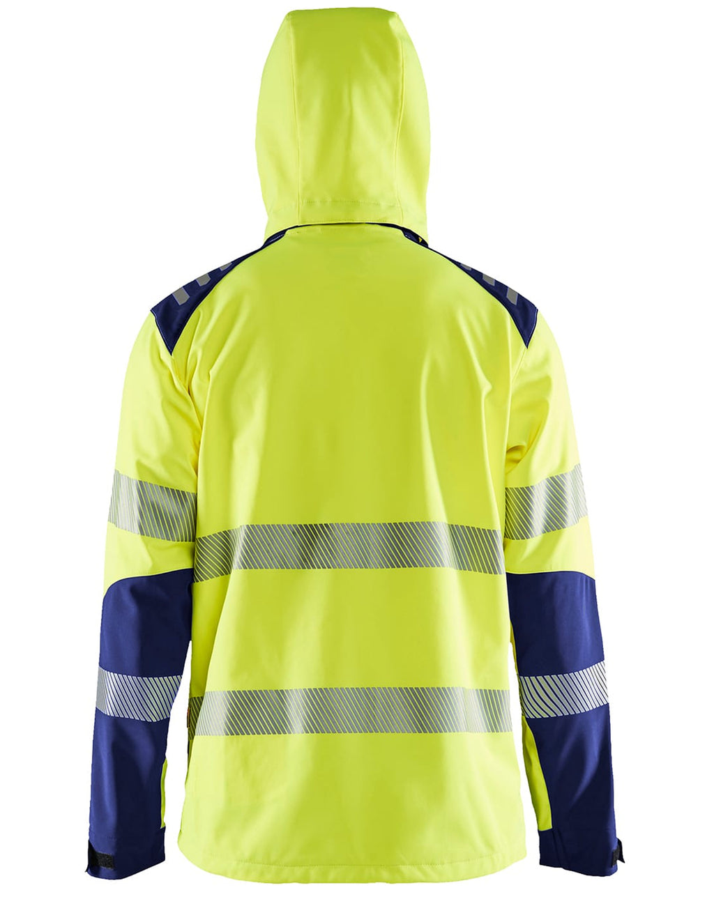 Blaklader High Vis Softshell Jacket, Yellow/Navy Blue (2)