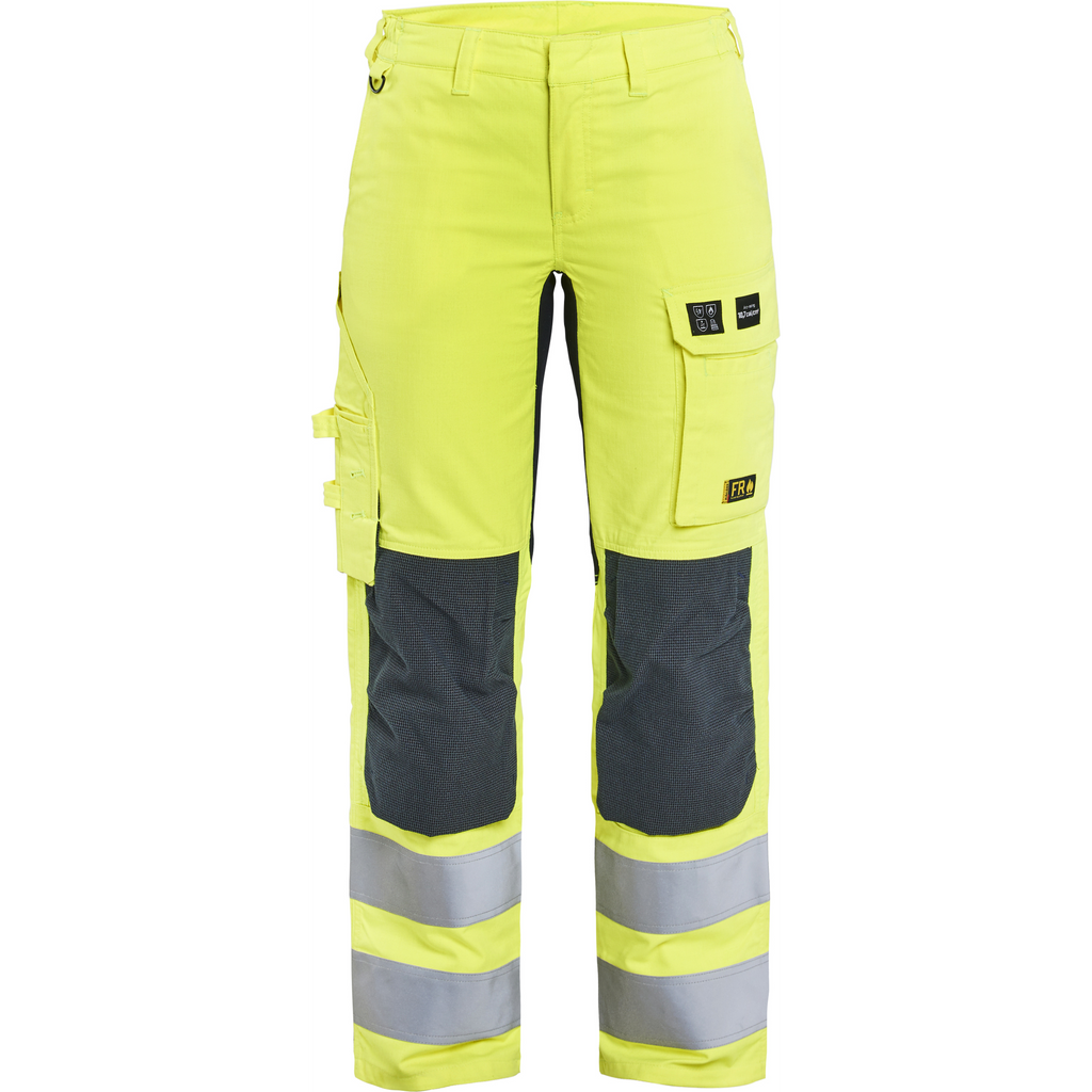 Blaklader Ladies Multi-Norm Stretch Work Trousers, Yellow/Navy