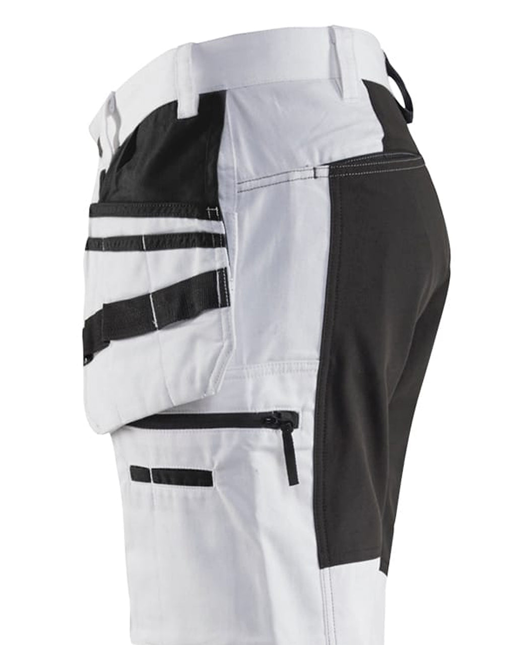 Blaklader Painter Trousers with Stretch Inserts, White/Black (6)