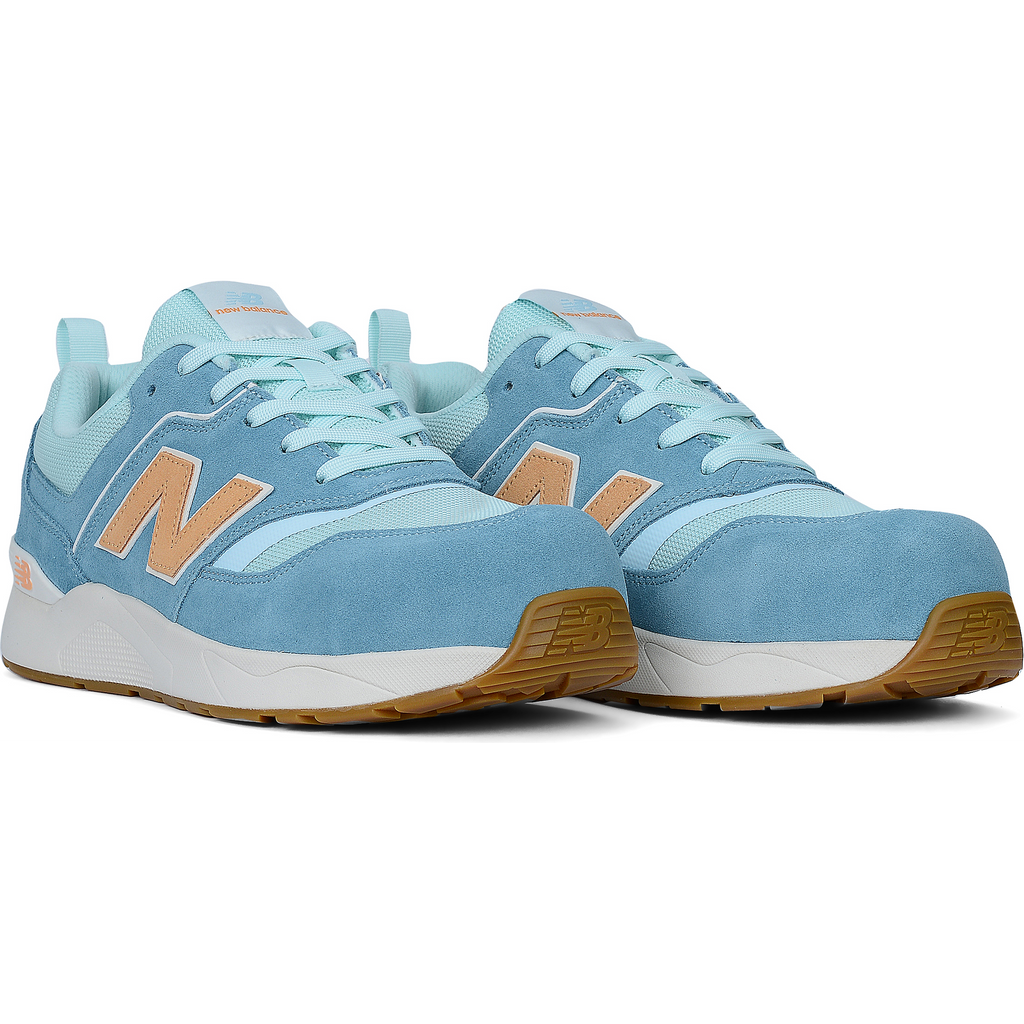 New Balance Elite Lite Womens Safety Shoe S1 PL HRO FO SC SR Milky Blue/orange (7)