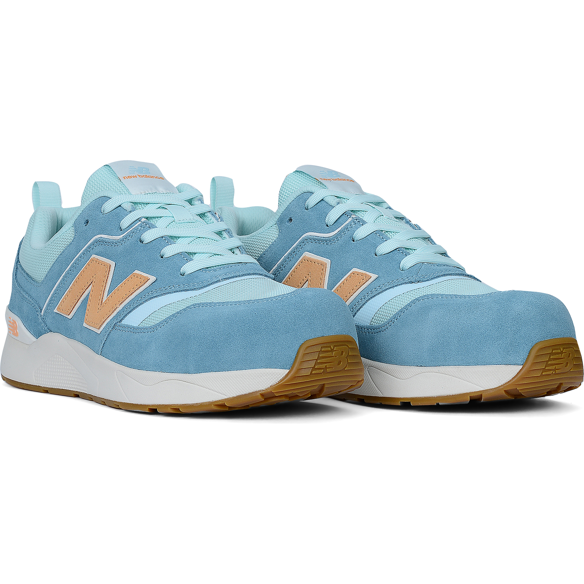 New Balance Elite Lite Womens Safety Shoe S1 PL HRO FO SC SR Milky Blue/orange (7)