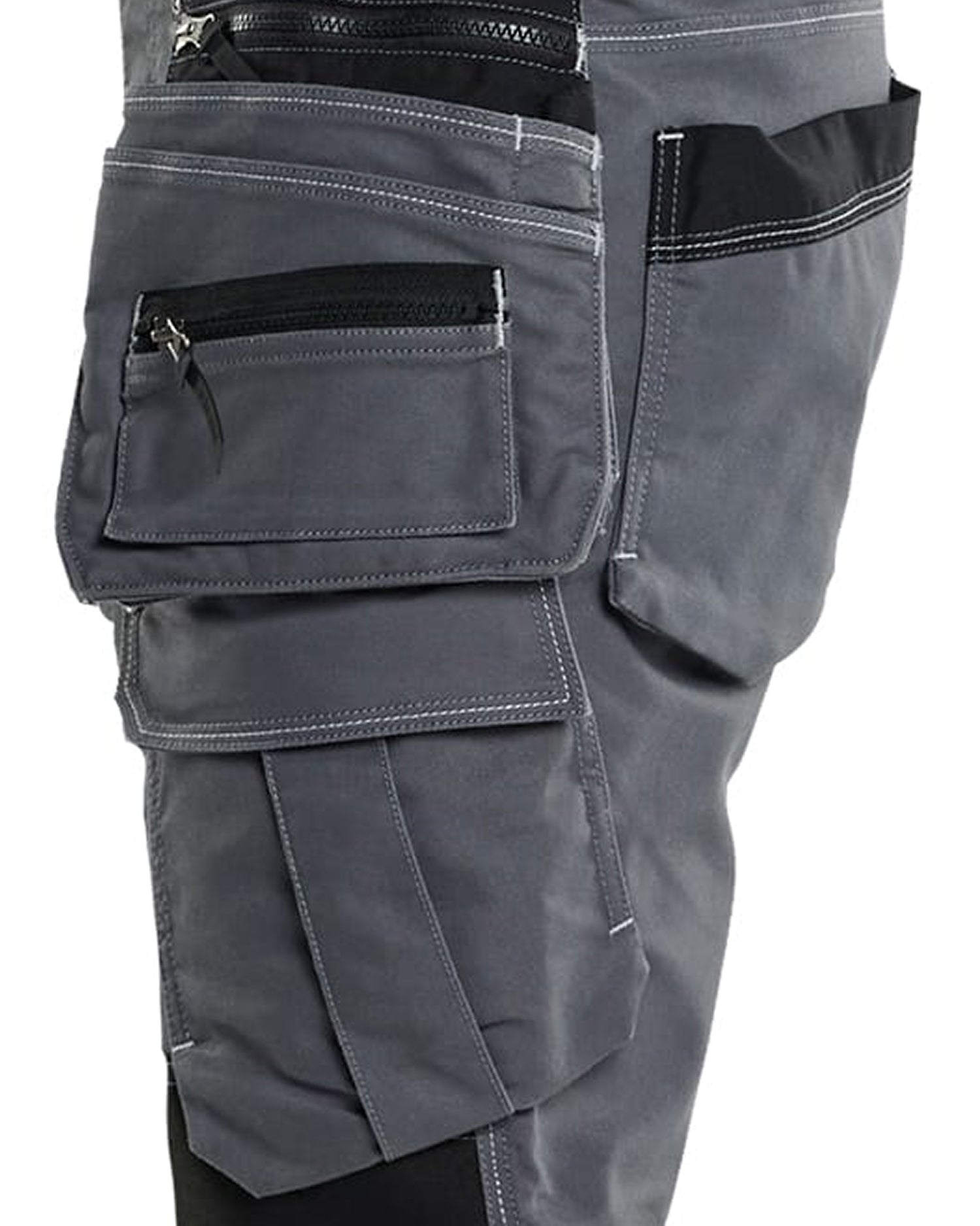 Blaklader X1900 Stretch Craftsman Work Trousers, Medium Grey/Black (7)