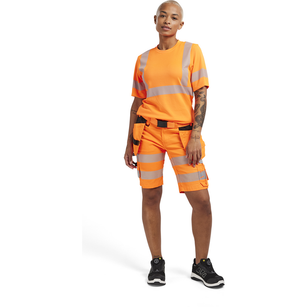 Blaklader High Vis Women's Stretch Shorts, Orange (4)