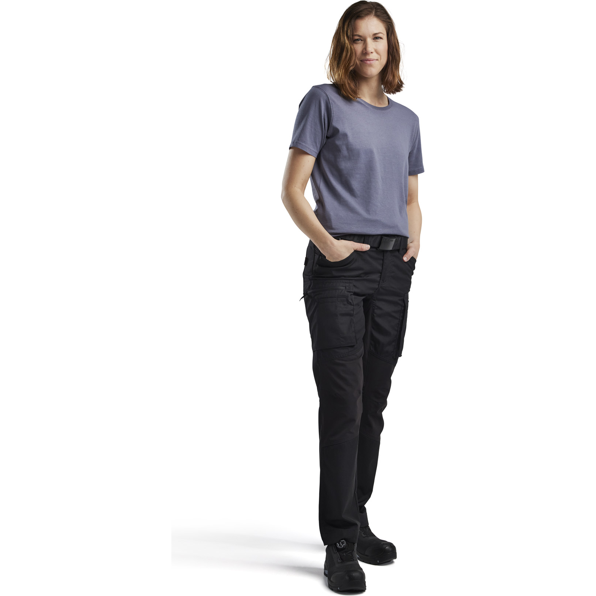 Blaklader Damen Stretch Arbeitshose, Schwarz (4)