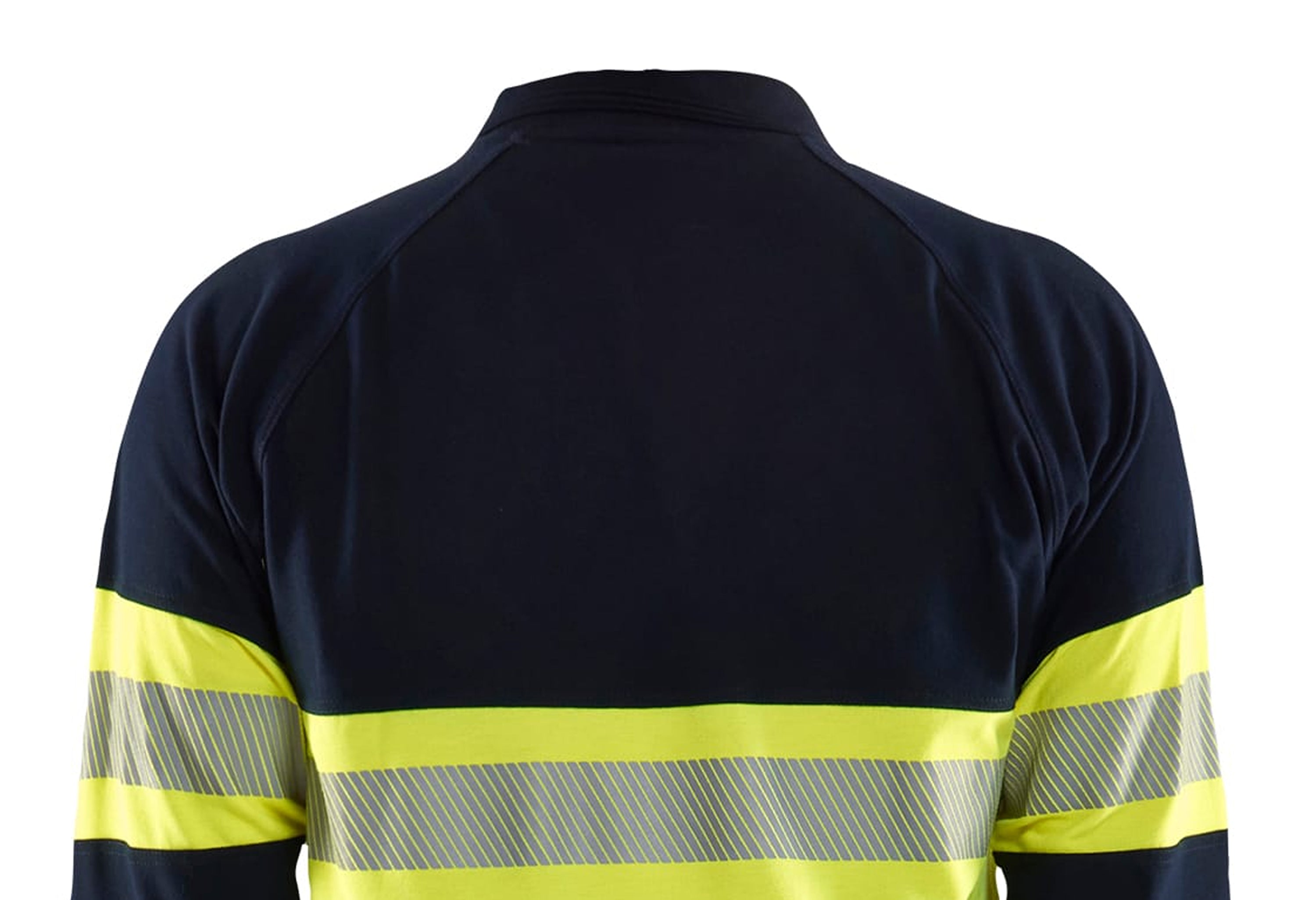 Blaklader Long Sleeve Polo Shirt Multinorm, Navy Blue/ Yellow (6)