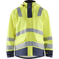 Blaklader Multinorm Rain Coat, Yellow/Navy Blue