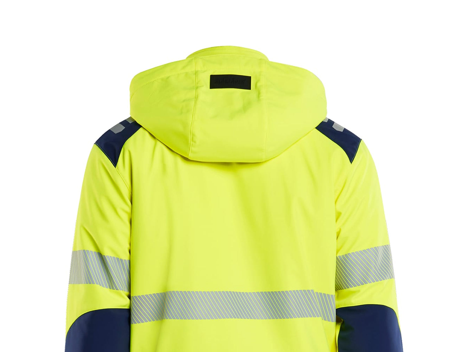 Blaklader High Vis Lined Lightweight Softshell Winter Jacket, Yellow/Navy (6)