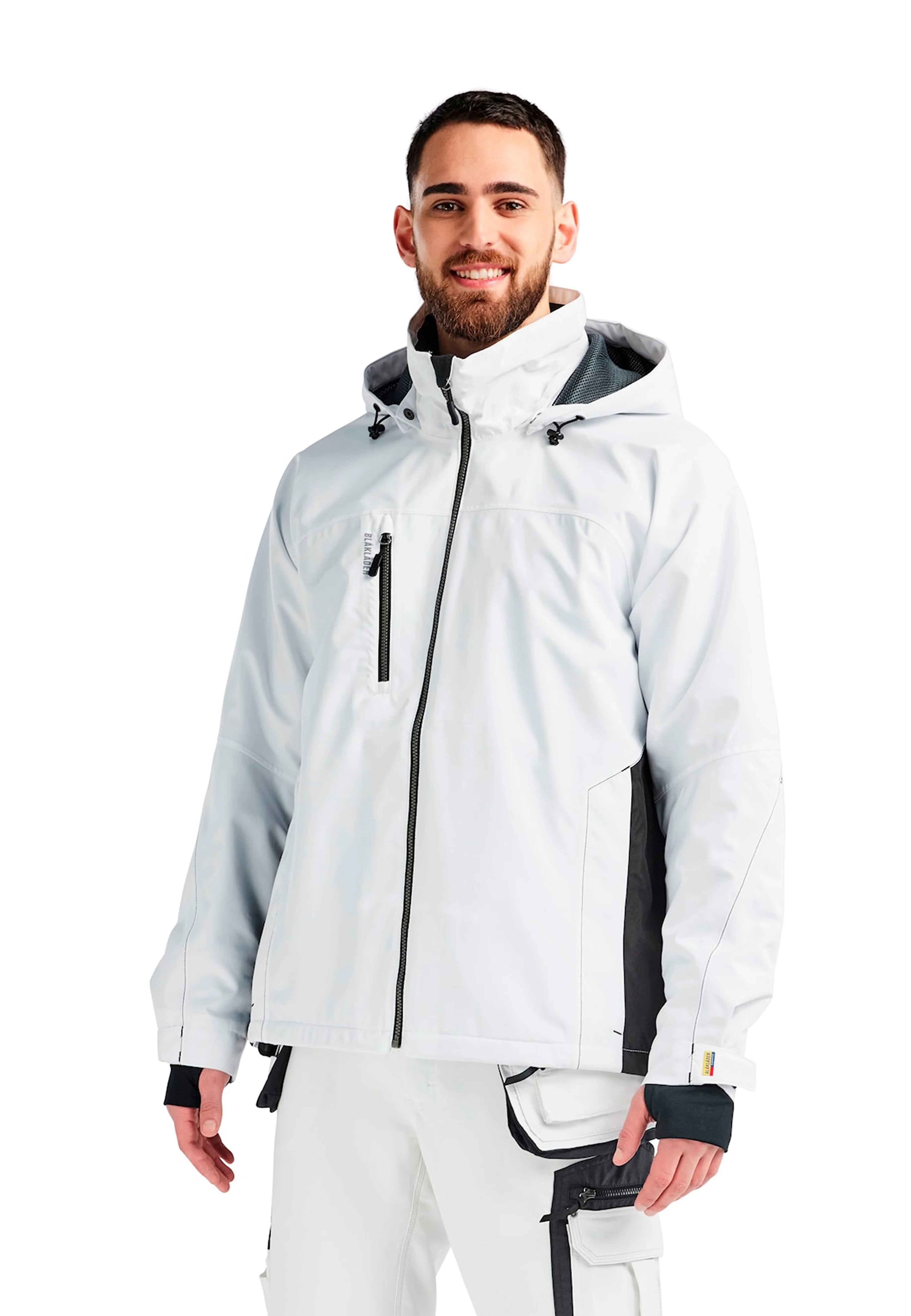 Blaklader Lined Lightweight Winter Jacket, White/Dark Grey (8)