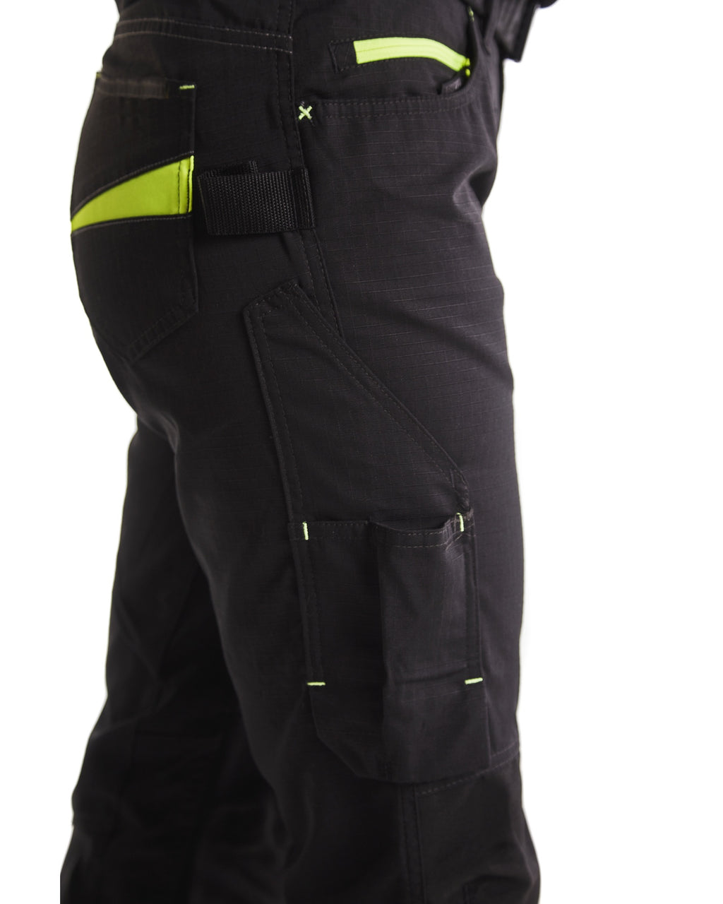 Blaklader Damen Stretch Arbeitshose, Schwarz/Gelb (7)