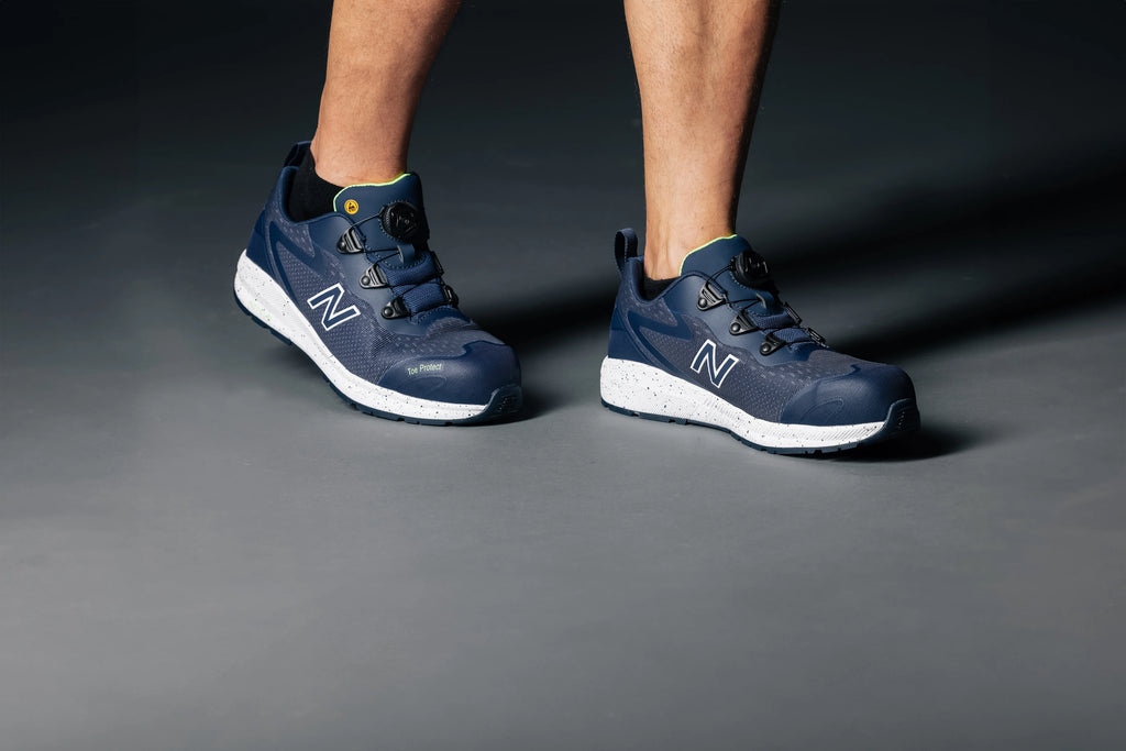New Balance Logic BOA Safety Shoes S1 PL SR FO HRO Navy/yellow (8)