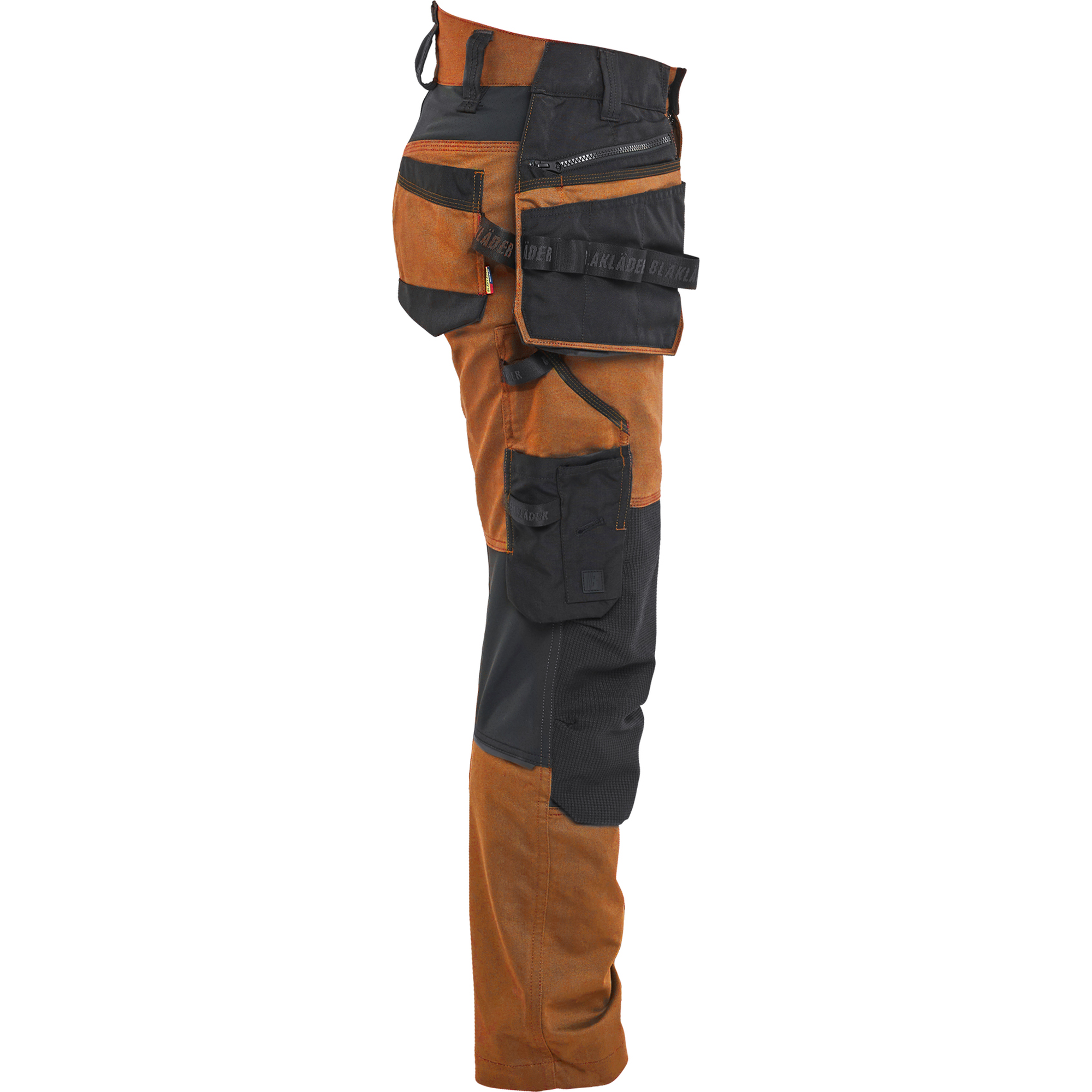Blaklader STRIKER Women's Stretch Craftsman Work Trousers, Rust/Black (2)