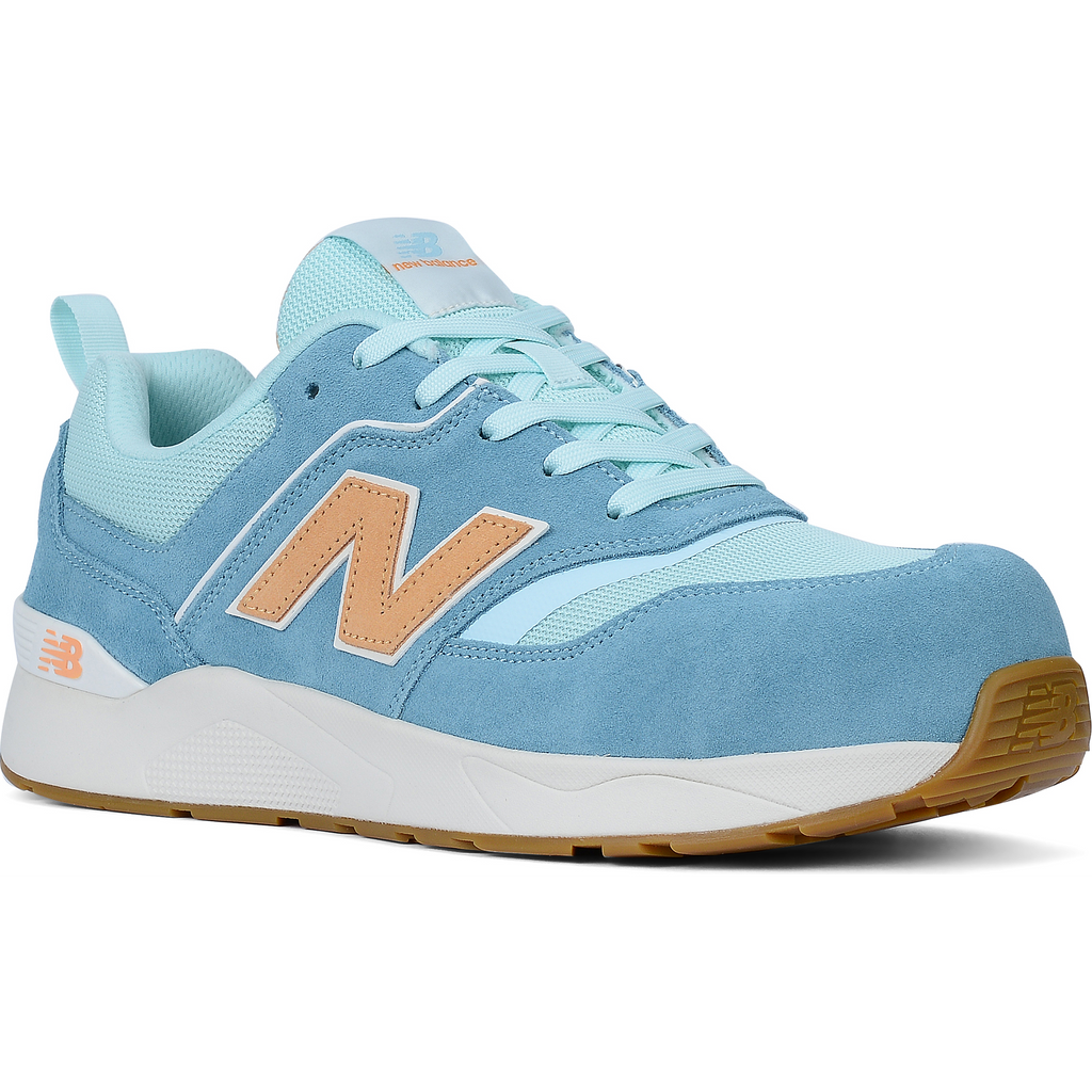 New Balance Elite Lite Womens Safety Shoe S1 PL HRO FO SC SR Milky Blue/orange