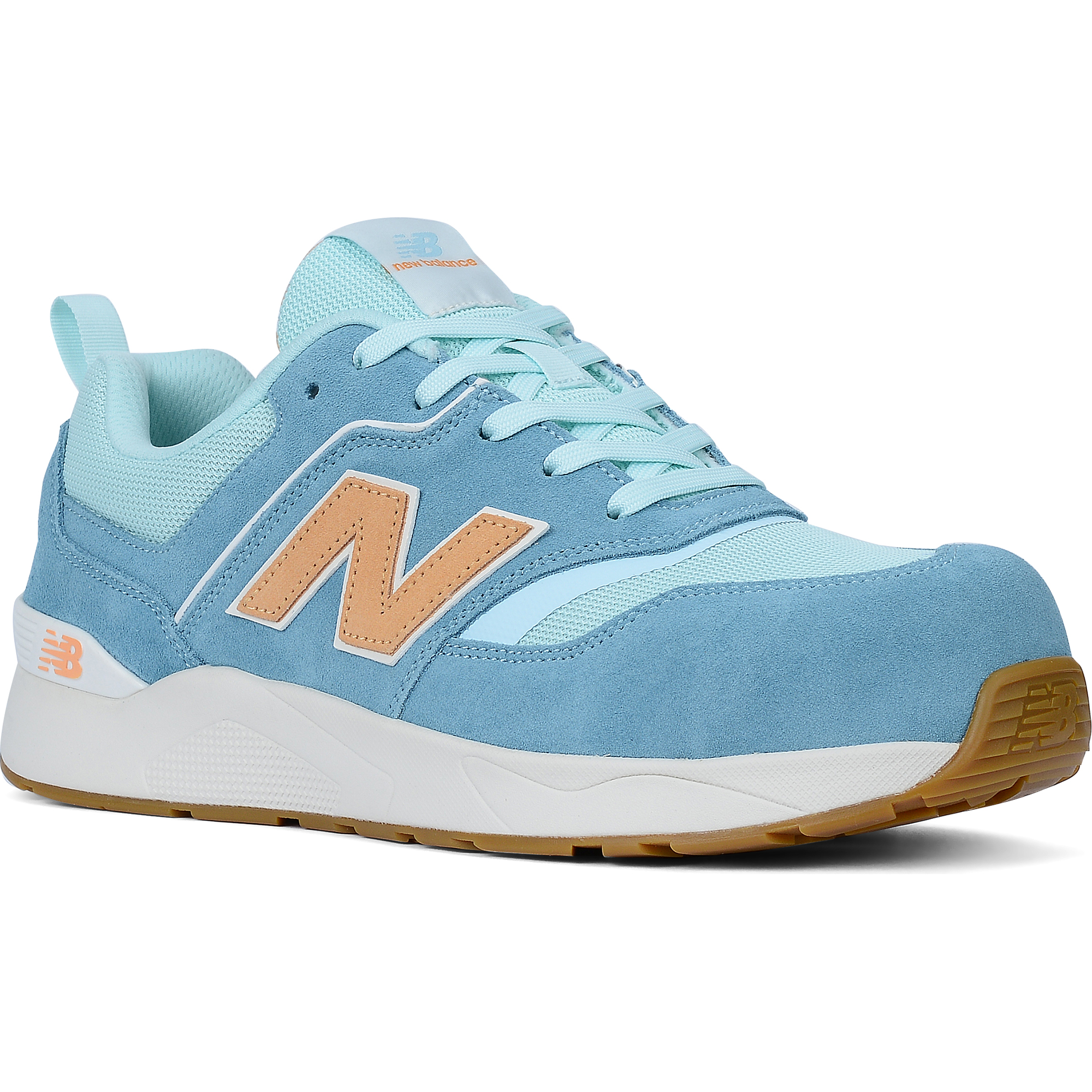 New Balance Elite Lite Womens Safety Shoe S1 PL HRO FO SC SR Milky Blue/orange
