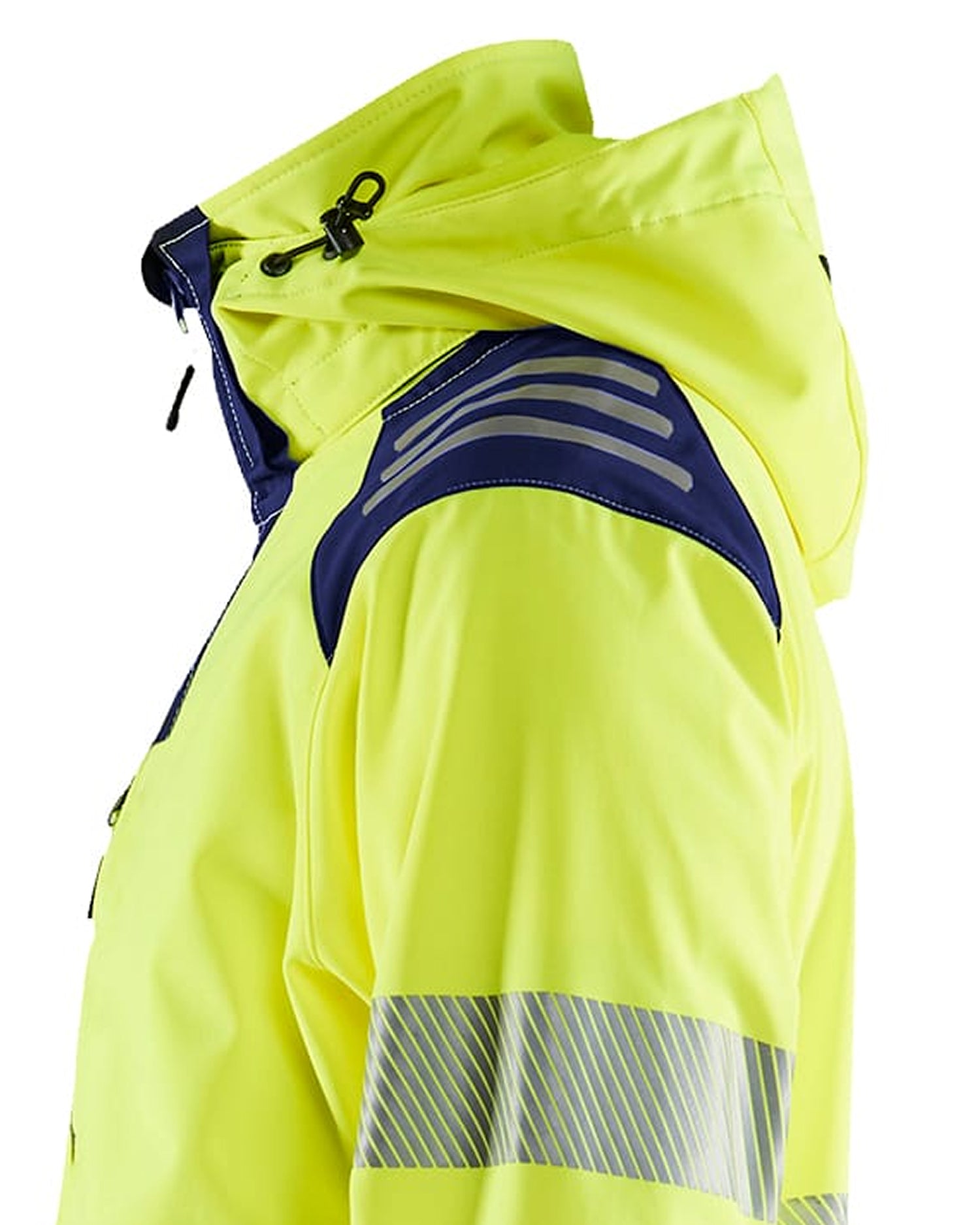 Blaklader High Vis Softshell Jacket, Yellow/Navy Blue (3)