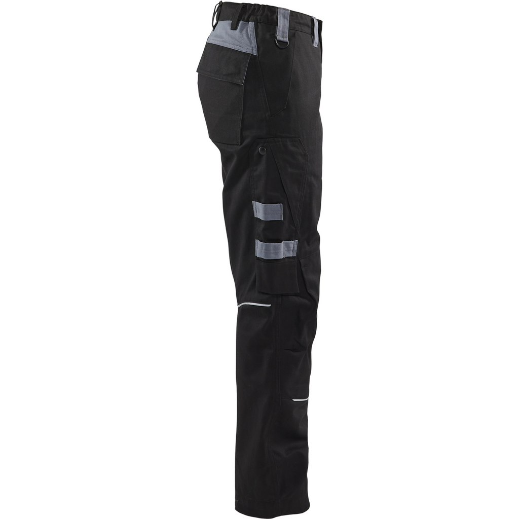 Blaklader Ladies Flame Resistant Work Trousers, Black/Grey (2)