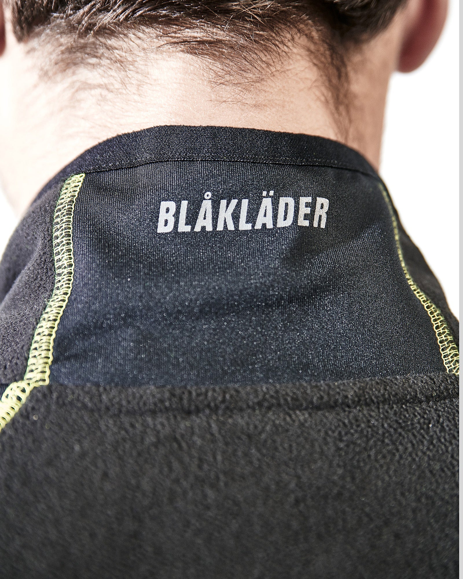 Blaklader Microfleece Jacket, Black/Yellow (6)