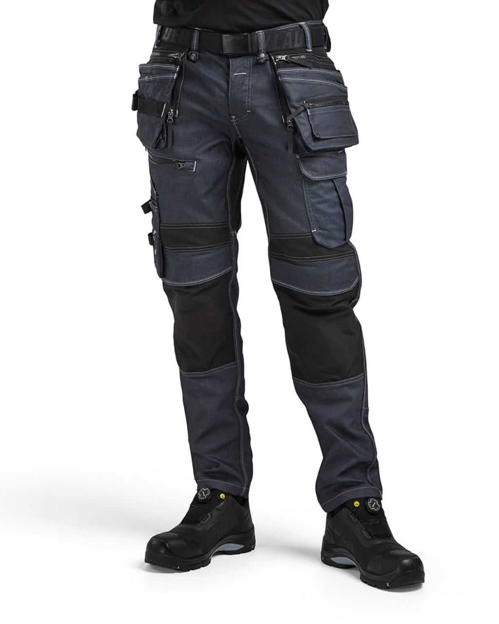 Blaklader X1900 Stretch Craftsman Work Trousers, Navy/Black (7)