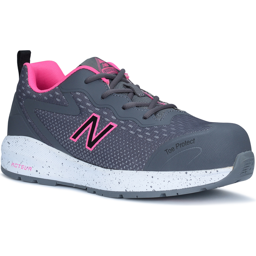 New Balance Logic Womens Safety Shoes S1 PL HRO SR FO Grey/pink