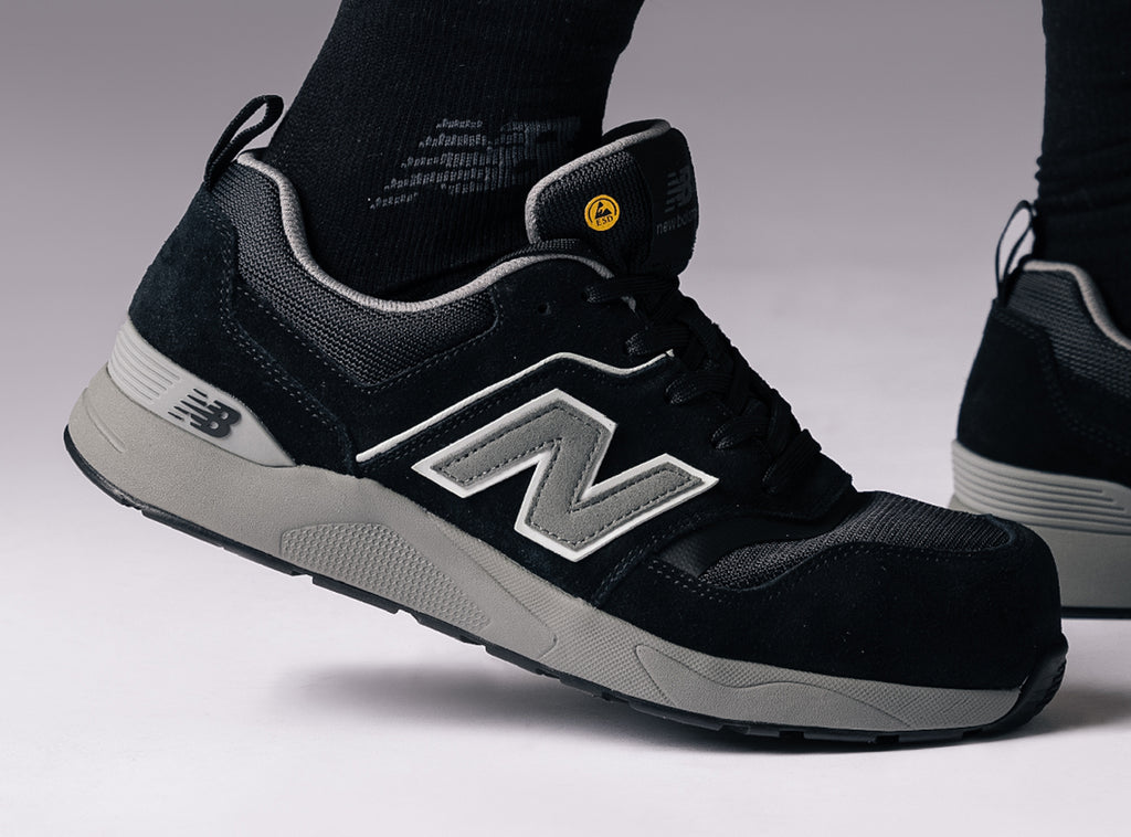 New Balance Elite Lite Mens Safety Shoes S1 PL HRO FO SC SR Black/grey (13)