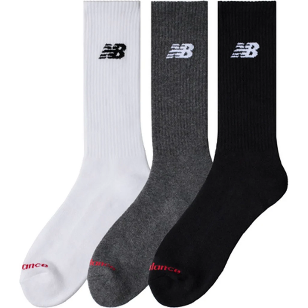 New Balance Everyday Crew Socks, Multicolor 3 pairs