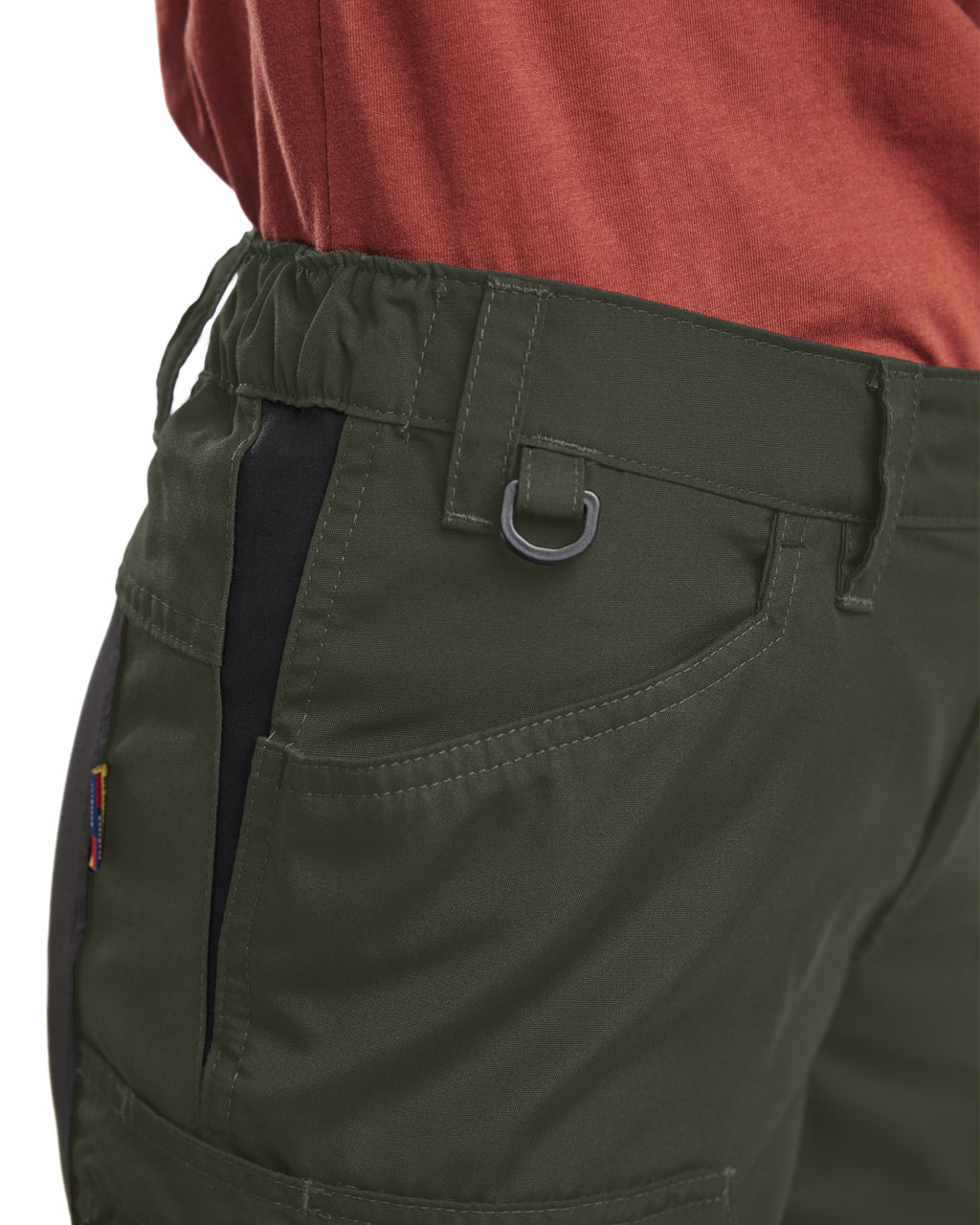 Blaklader Ladies Stretch Work Trousers, Army Green/Black (8)