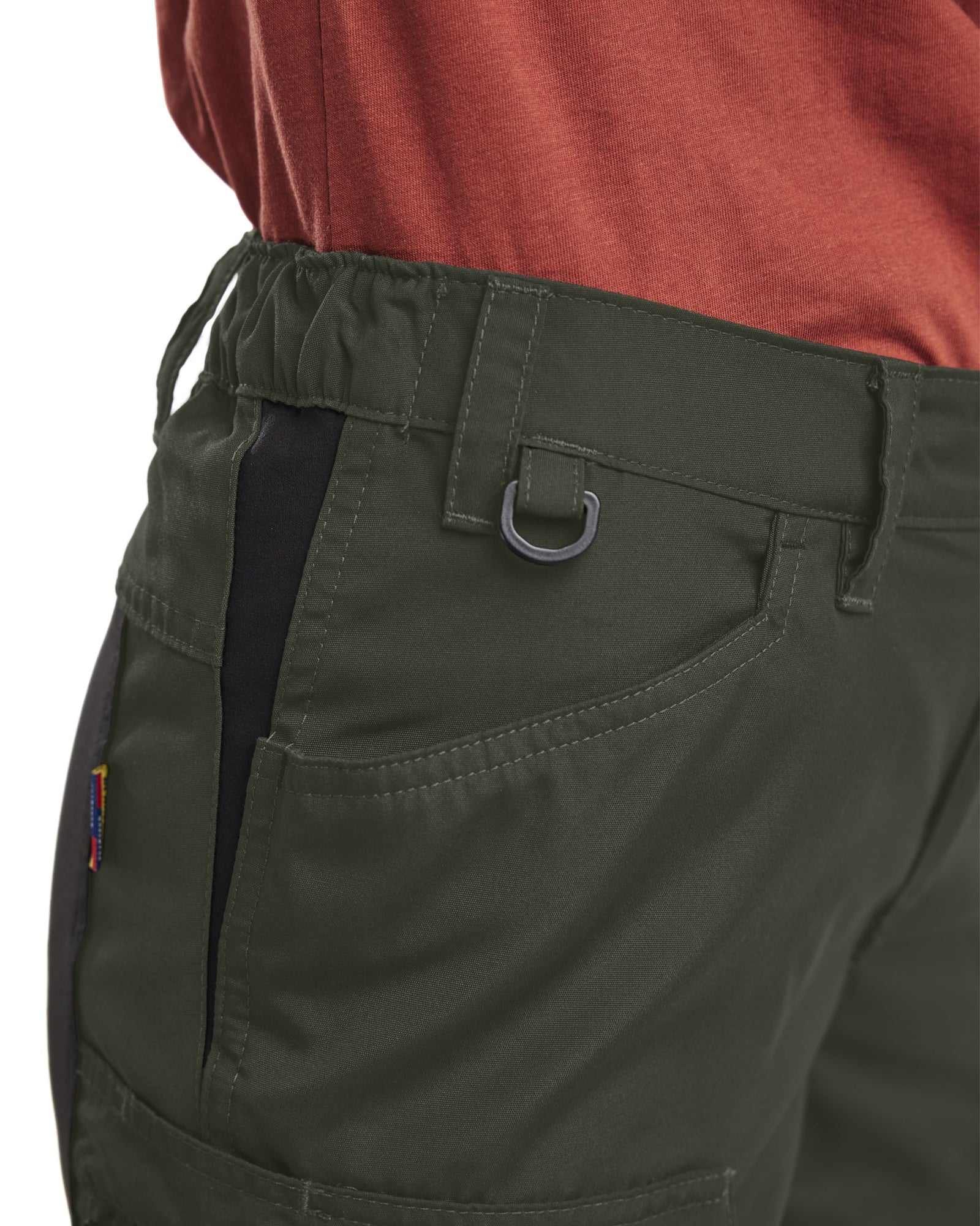 Blaklader Ladies Stretch Work Trousers, Army Green/Black (8)