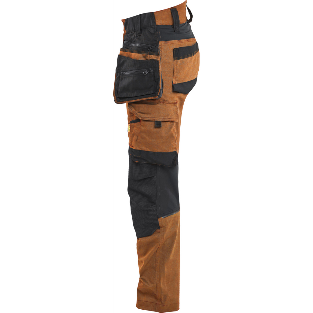 Blaklader STRIKER Women's Stretch Craftsman Work Trousers, Rust/Black (3)