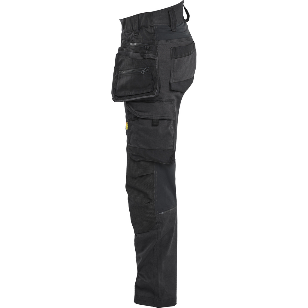 Blaklader STRIKER Ladies Stretch Craftsman Work Trousers, Black/Black (2)