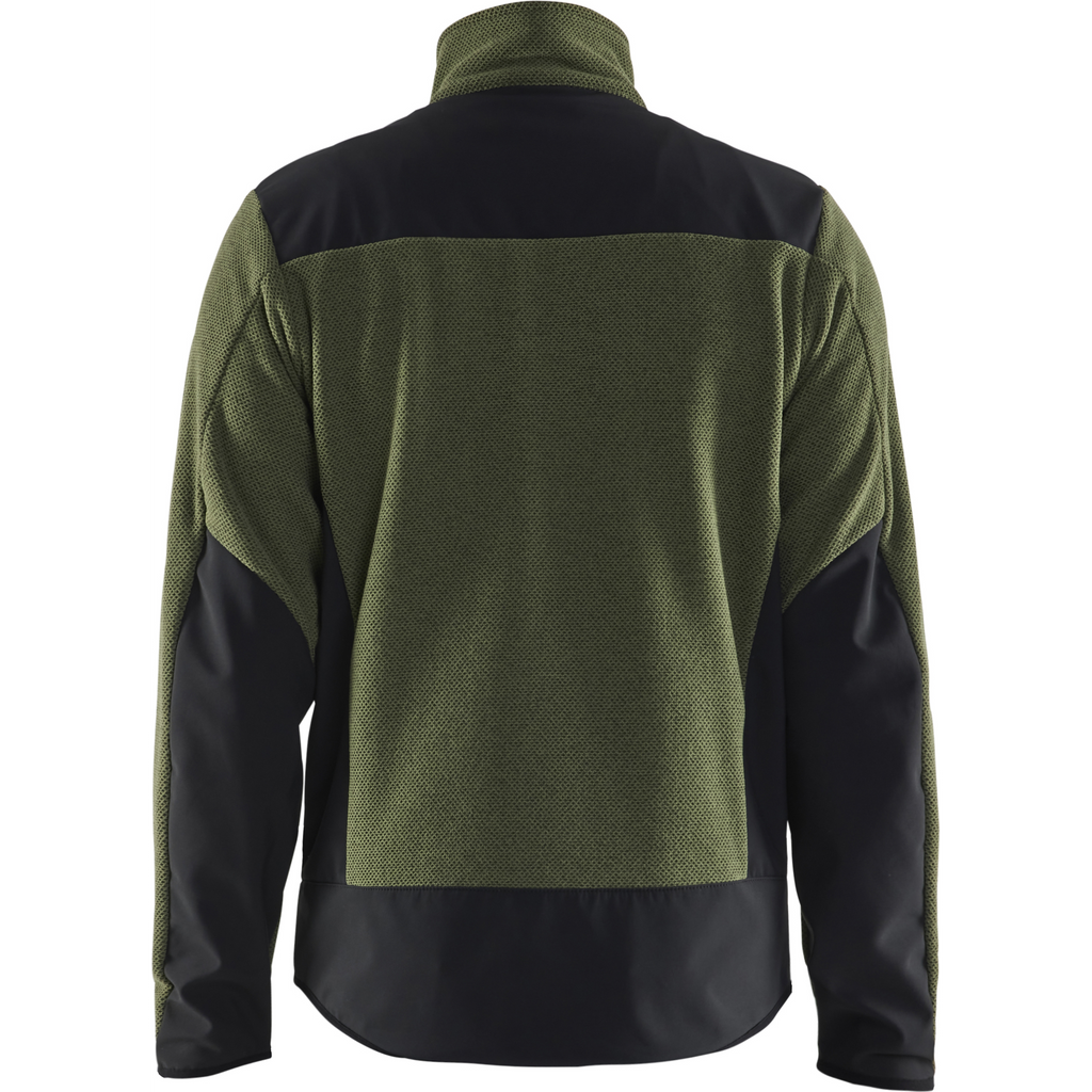 Blaklader Softshell Knitted Jacket, Autumn Green/Black (3)