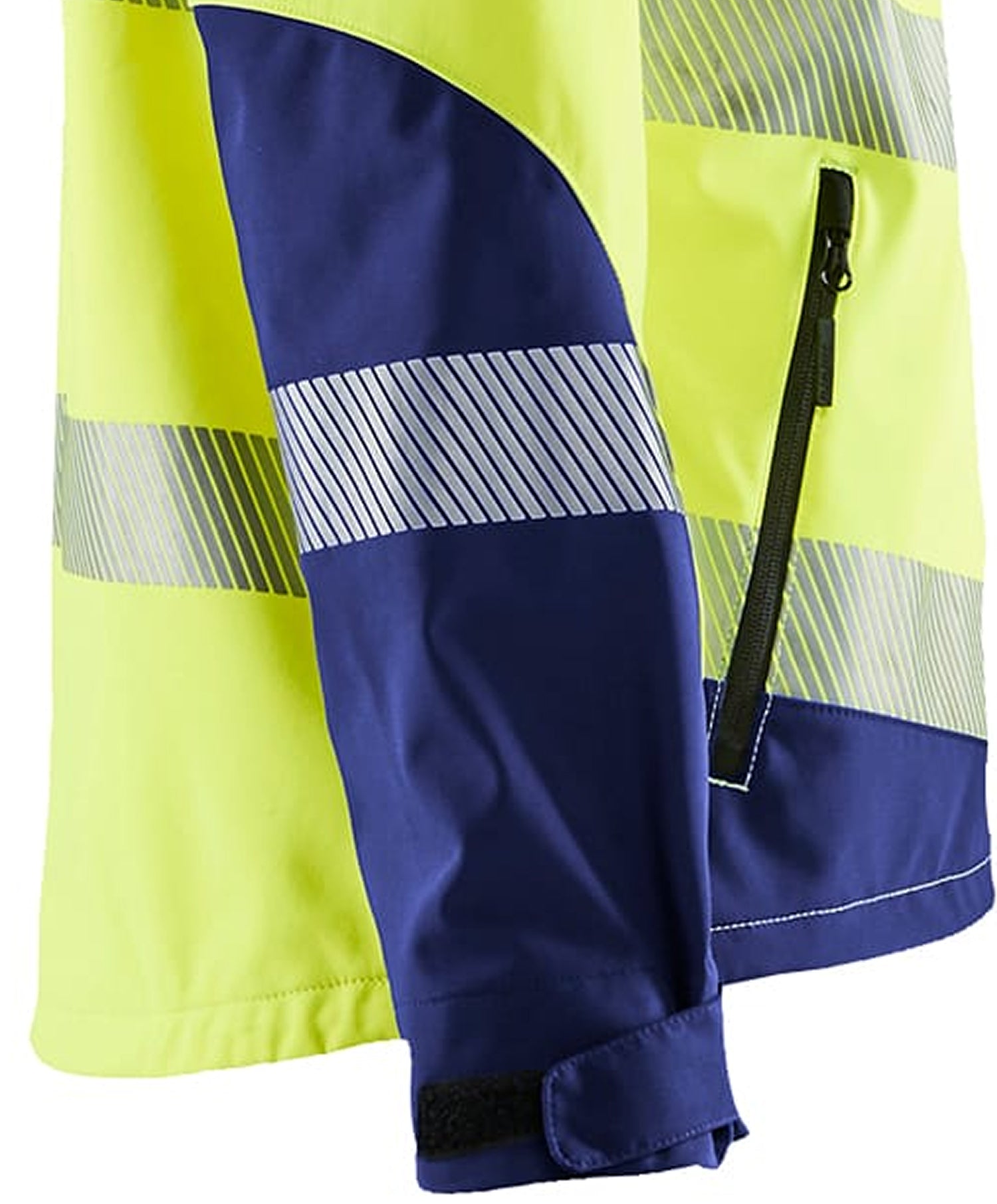 Blaklader High Vis Softshell Jacket, Yellow/Navy Blue (4)