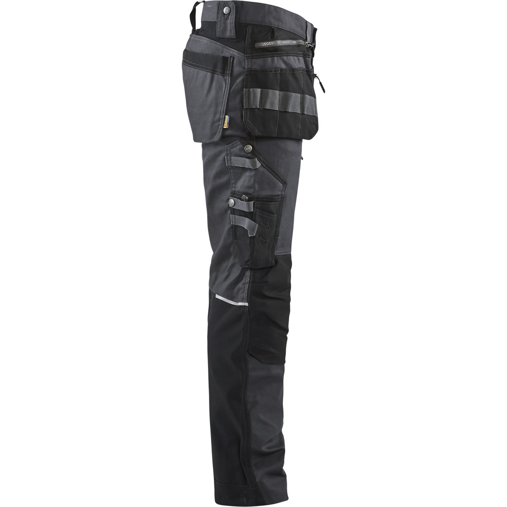 Blaklader Stretch Craftsman Work Trousers, Dark Grey/Black (2)
