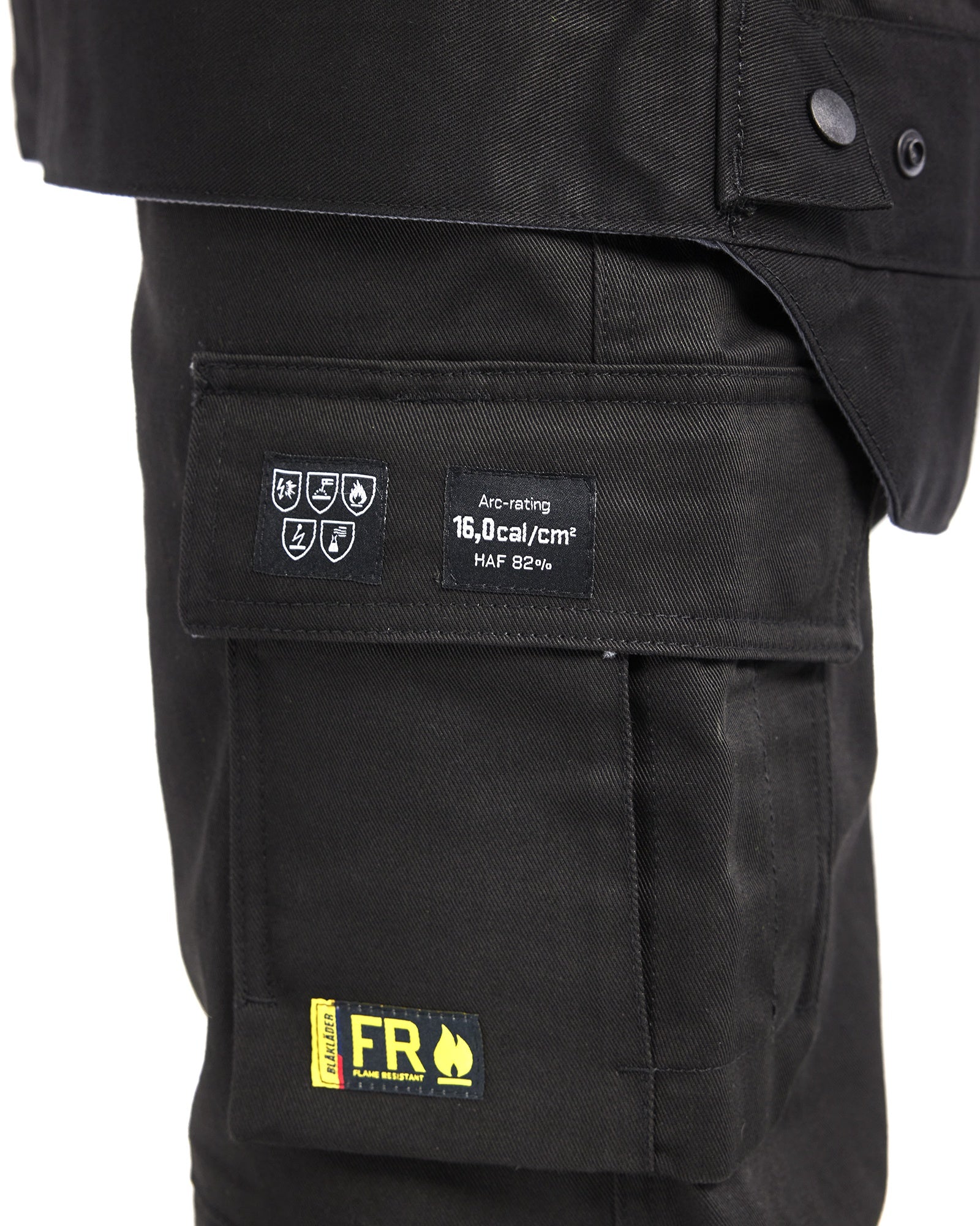 Blaklader Ladies Flame Resistant Work Trousers, Black/Grey (5)