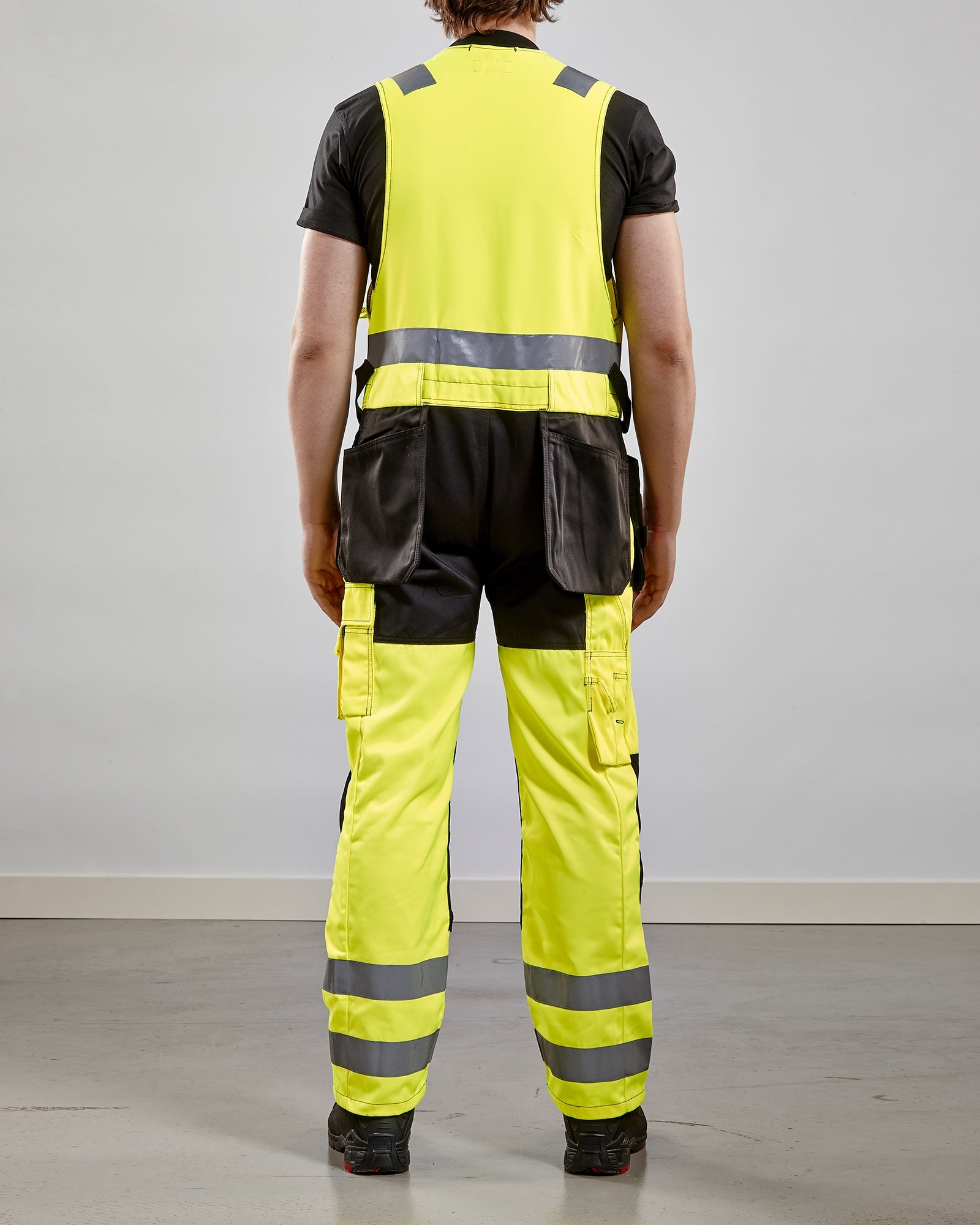 Blaklader High Vis Combination Trousers, Yellow/Black (5)