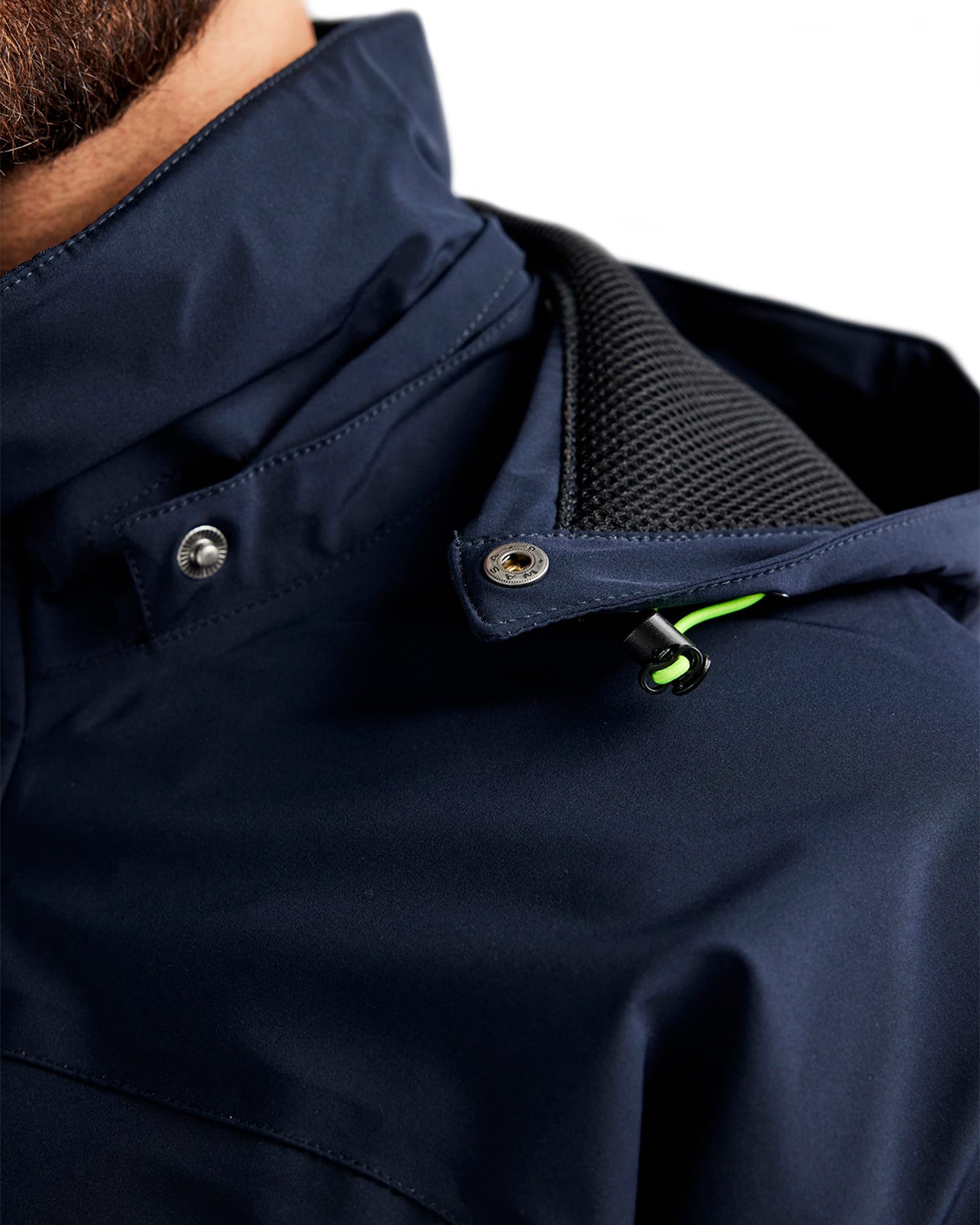 Blaklader Lined Lightweight Stretch Winter Jacket, Dark Navy Blue/Yellow (8)