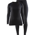 Blaklader Damen Light Unterwäsche Set, Schwarz/Kornblau