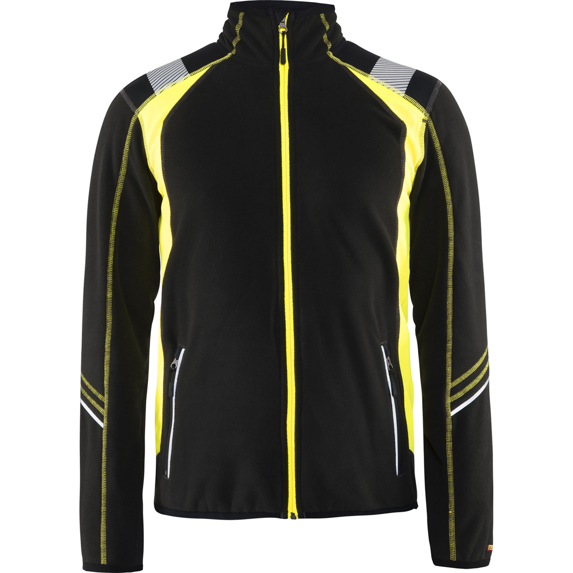 Blaklader Microfleece Jacket, Black/Yellow