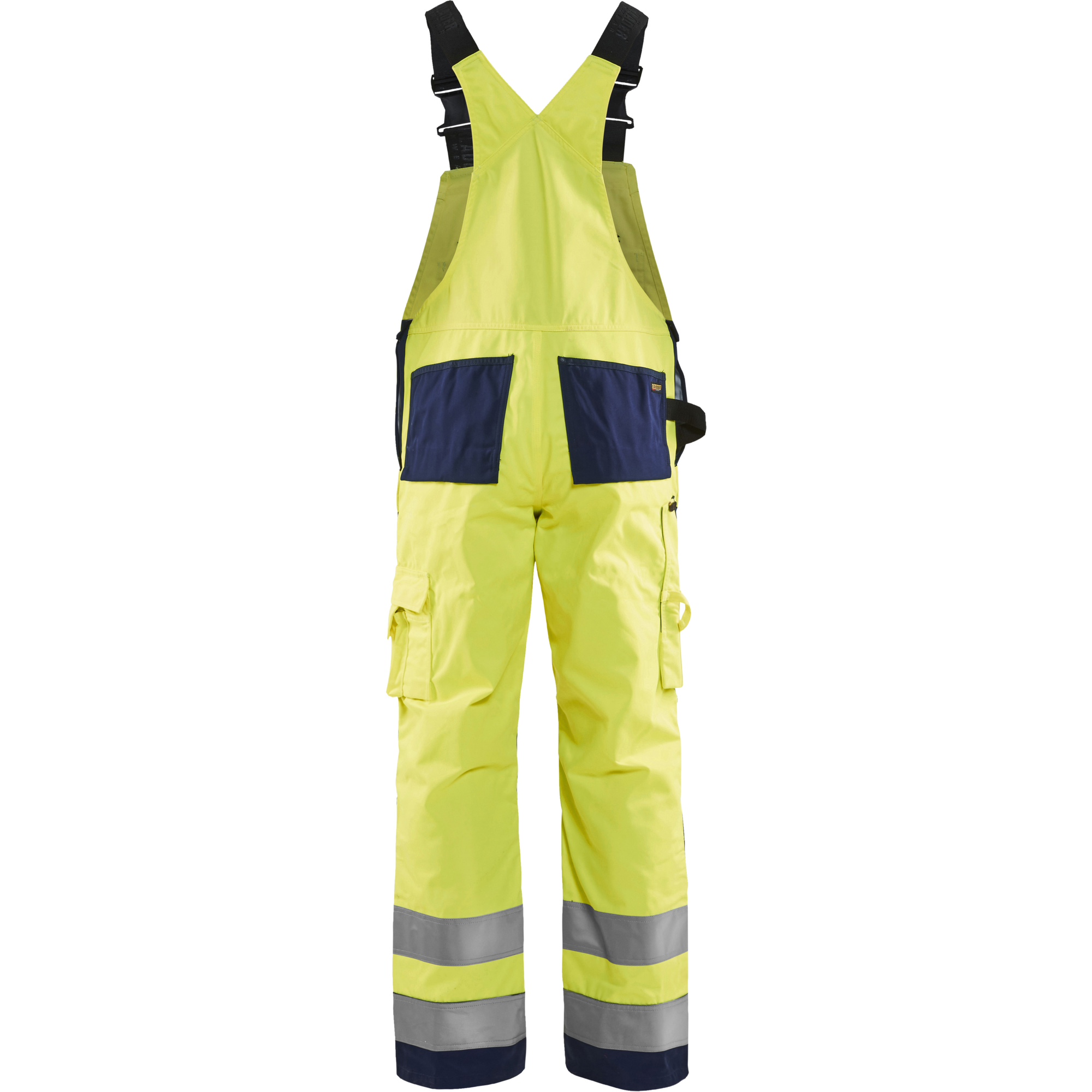 Blaklader High Vis Bib and Brace, Yellow/Navy (4)
