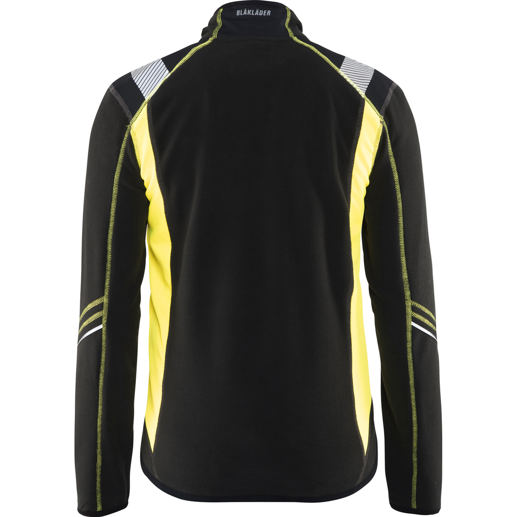 Blaklader Microfleece Jacket, Black/Yellow (3)