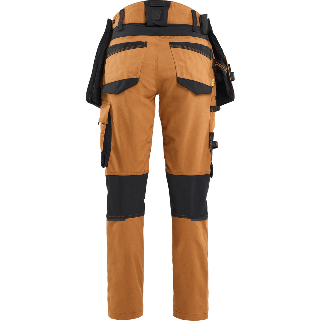 Blaklader STRIKER Women's Stretch Craftsman Work Trousers, Rust/Black (4)