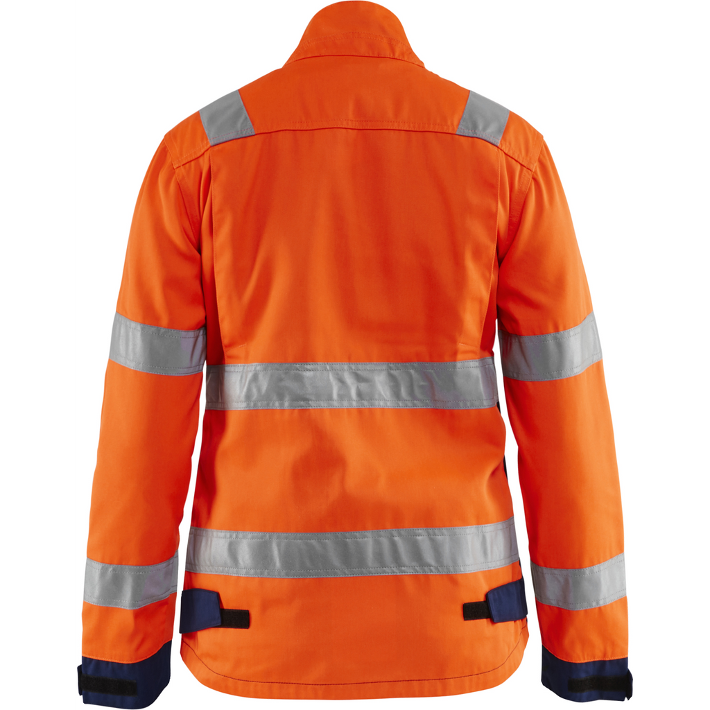 Blaklader High Vis Ladies Jacket, Orange/Navy Blue (4)