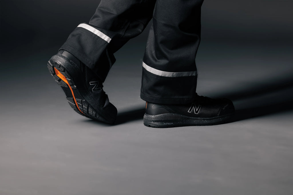 New Balance Logic Safety Shoes S1 PL SR FO HRO Black/orange (6)