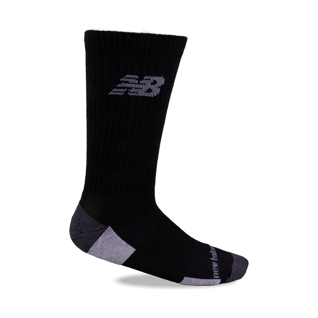 New Balance Performance Crew Socks, Black 6 pairs (3)