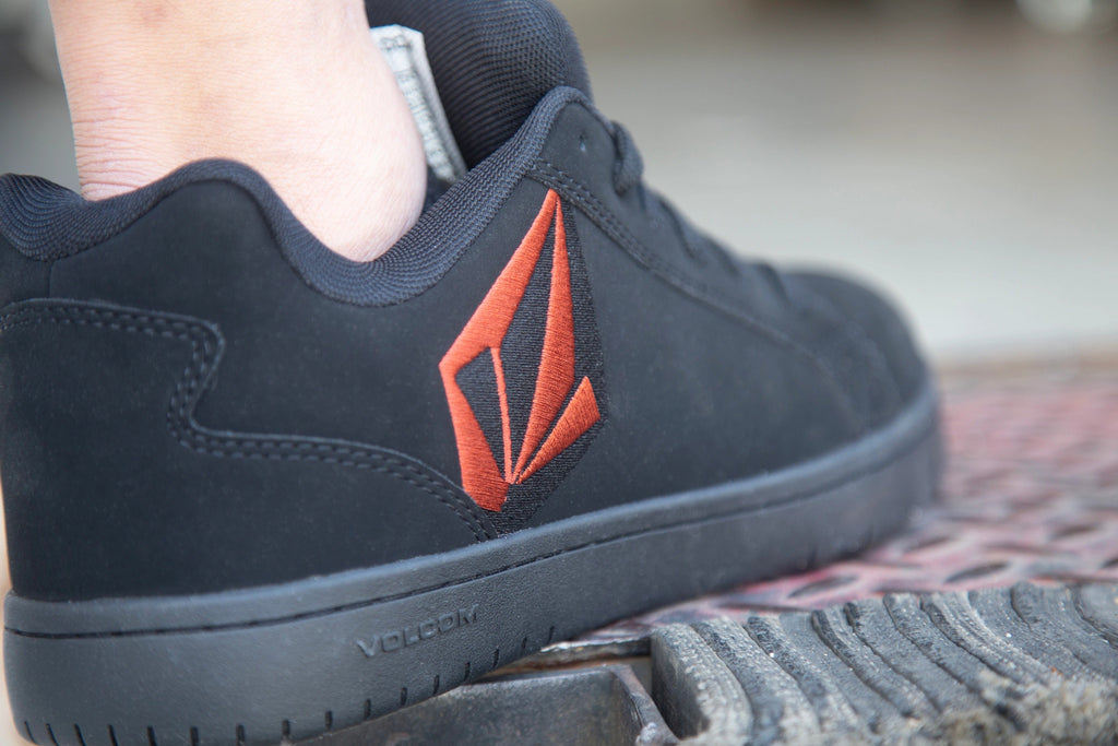 Volcom Stone Safety Shoes S3S, Black/Red (6)
